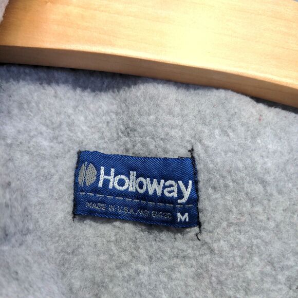 Holloway Men's Chevrolet Windbreaker Jacket Medium Black Polyester Vintage - Picture 10 of 14